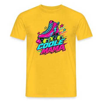 Neon Roller Mama - Männer T-Shirt - Gelb - Vorne - AI Model Male 178 dark (178cm)