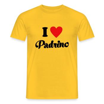 Godfathers ask Spain godfather godfather ask godfather - Men's T-Shirt - yellow - Front - AI Model Male 178 dark (178cm)