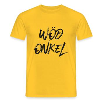 Wöd Onkel Patenonkel Österreich Taufpate - Männer T-Shirt - Gelb - Vorne - AI Model Male 178 dark (178cm)