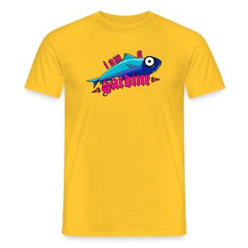 Sardine - I am a Sardine - Italien - La Sardine - Männer T-Shirt - Gelb - Vorne - AI Model Male 178 dark (178cm)