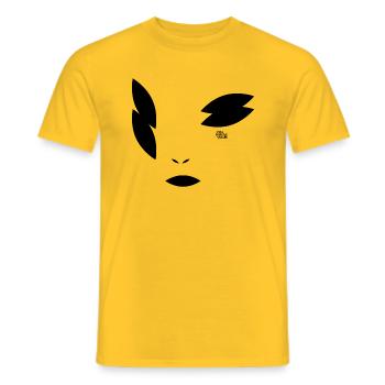 Gottesanbeterin - Männer T-Shirt - Gelb - Vorne - AI Model Male 178 dark (178cm)