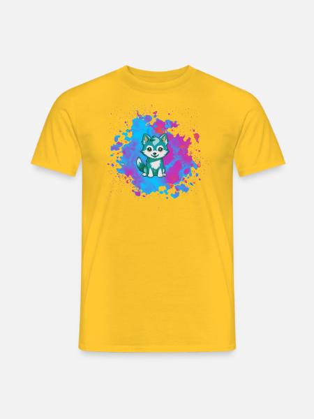 Petit Loup - T-shirt homme - jaune