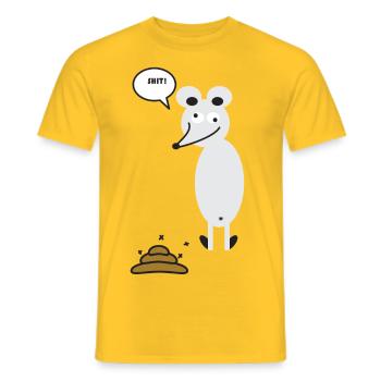Souris - T-shirt homme - jaune - Devant - AI Model Male 178 dark (178cm)