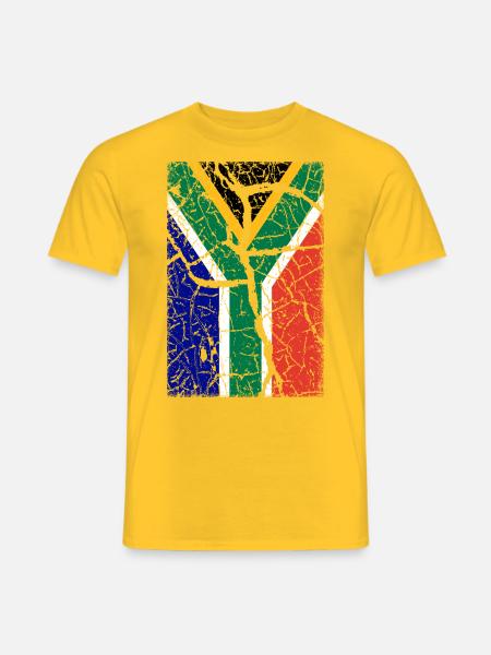 Südafrika - Männer T-Shirt - Gelb