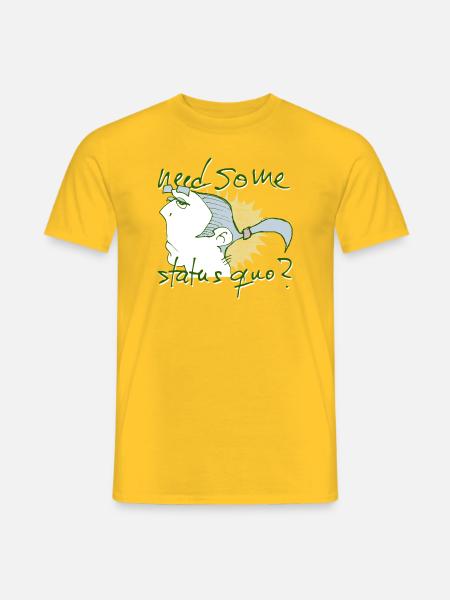 need some status quo? - Männer T-Shirt - Gelb