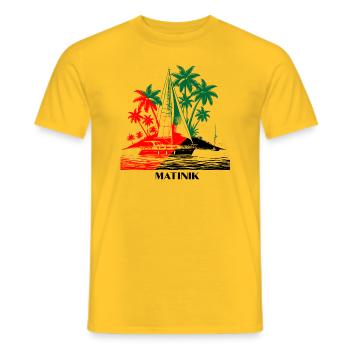 MATINIK GOLD - T-shirt homme - jaune - Devant - AI Model Male 178 dark (178cm)