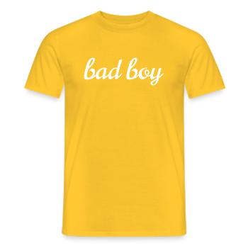 Bad Boy - Men's T-Shirt - yellow - Front - AI Model Male 178 dark (178cm)
