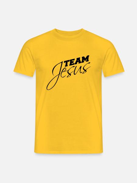 Katholisch Team Jesus Christus Christ Evangelisch - Männer T-Shirt - Gelb
