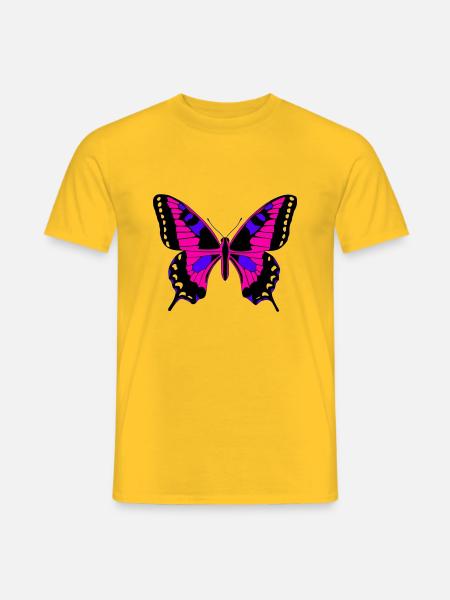 pretty butterfly - Men's T-Shirt - yellow