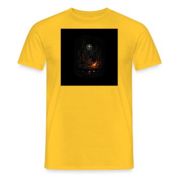 Perfect Evening - Men's T-Shirt - yellow - Front - AI Model Male 178 dark (178cm)