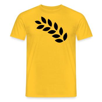 Blé, seigle, épi de maïs - T-shirt homme - jaune - Devant - AI Model Male 178 dark (178cm)