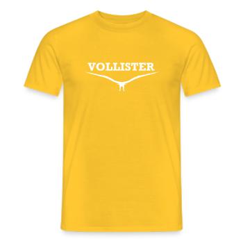 vollister - Männer T-Shirt - Gelb - Vorne - AI Model Male 178 dark (178cm)
