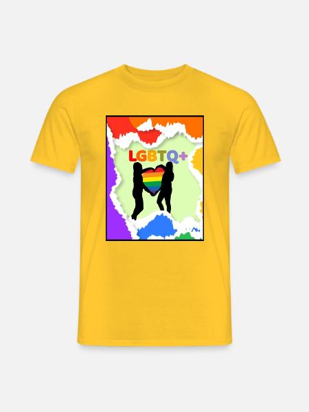 LGBTQ+ Pride - Männer T-Shirt - Gelb
