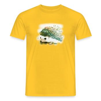 hérisson - T-shirt homme - jaune - Devant - AI Model Male 178 dark (178cm)
