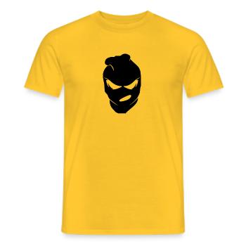 Maske - Männer T-Shirt - Gelb - Vorne - AI Model Male 178 dark (178cm)