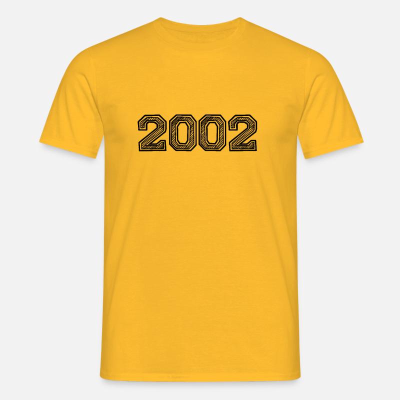 2002 - Männer T-Shirt - Gelb