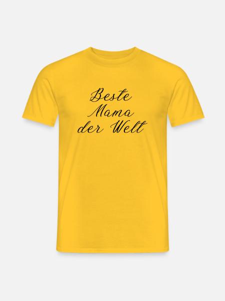 Beste Mama der Welt - Männer T-Shirt - Gelb