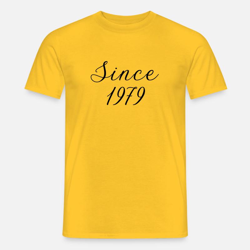 Since 1979 - Männer T-Shirt - Gelb