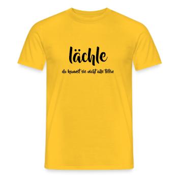 Tu ne peux pas tous les tuer - T-shirt homme - jaune - Devant - AI Model Male 178 dark (178cm)