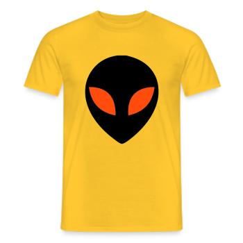 Alien - Männer T-Shirt - Gelb - Vorne - AI Model Male 178 dark (178cm)