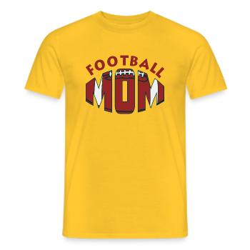 Sport Shirt • Football Mom • Cadeau - T-shirt homme - jaune - Devant - AI Model Male 178 dark (178cm)