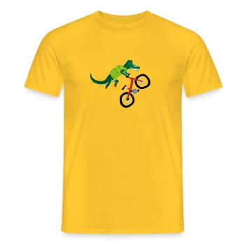 Der Kremser Radler - Männer T-Shirt - Gelb - Vorne - AI Model Male 178 dark (178cm)