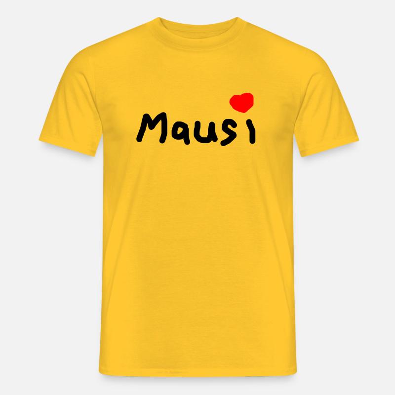 Mausi - Männer T-Shirt - Gelb
