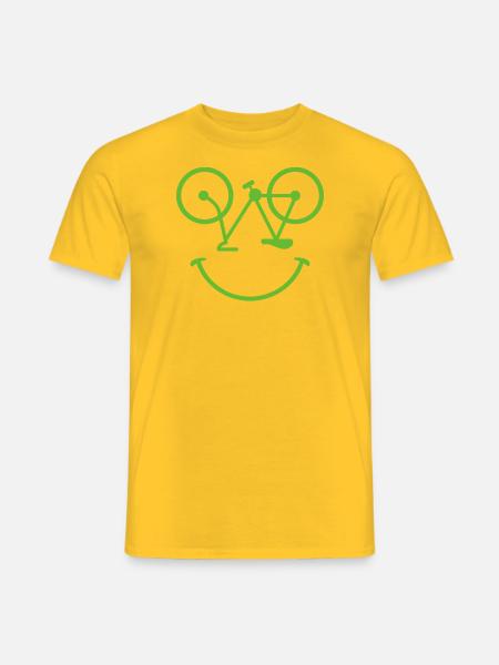 Fahrrad / Bike / Rad - Fahrradfahren - Männer T-Shirt - Gelb