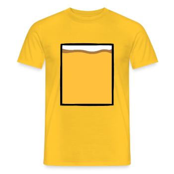 Bier Alkohol Schnap Party - Männer T-Shirt - Gelb - Vorne - AI Model Male 178 dark (178cm)
