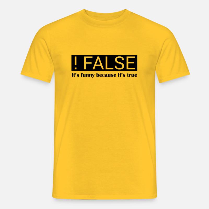 Programmierer Witz IT - Männer T-Shirt - Gelb