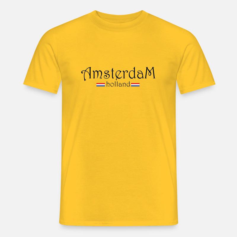 Amsterdam - Männer T-Shirt - Gelb