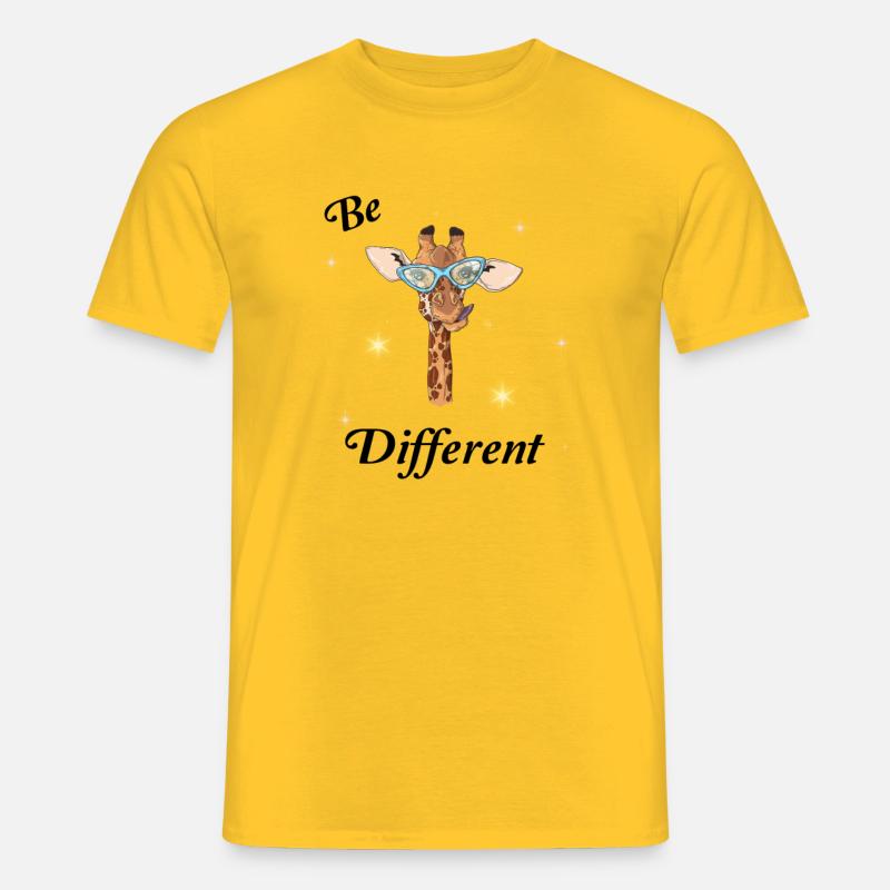 Be Different - Männer T-Shirt - Gelb