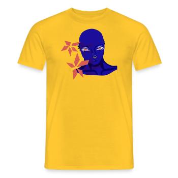 aesthetics illustration - Männer T-Shirt - Gelb - Vorne - AI Model Male 178 dark (178cm)