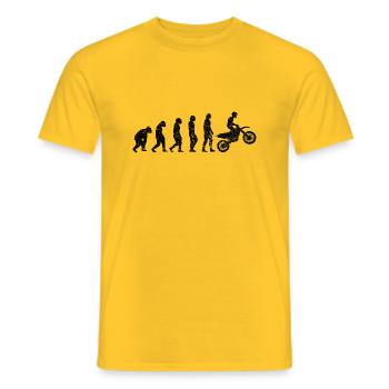 Motorrad Motorcross Motorradfahrer Motorradfan - Männer T-Shirt - Gelb - Vorne - AI Model Male 178 dark (178cm)