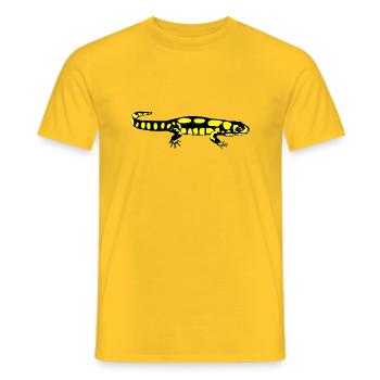 Salamander - Männer T-Shirt - Gelb - Vorne - AI Model Male 178 dark (178cm)