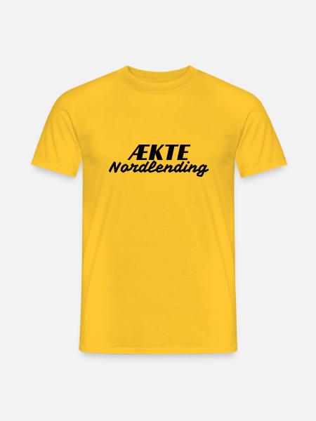 Ækte Nordlending - T-skjorte herre - gul