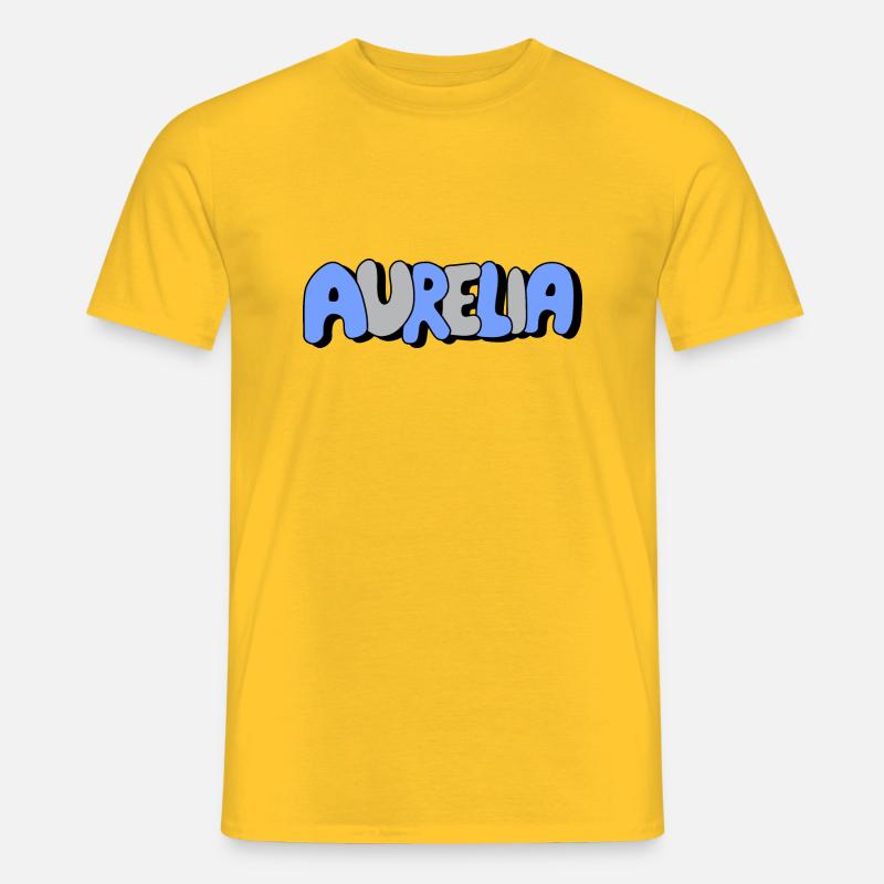Aurelia - Männer T-Shirt - Gelb