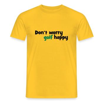Gulf - Men's T-Shirt - yellow - Front - AI Model Male 178 dark (178cm)