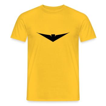 Futuristischer Vogel - Männer T-Shirt - Gelb - Vorne - AI Model Male 178 dark (178cm)