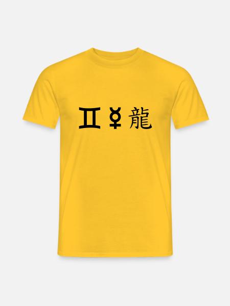 Gemini Gemini Mercury Dragon - Men's T-Shirt - yellow