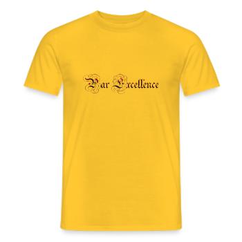 par excellence Français France spécial unique LZN - T-shirt homme - jaune - Devant - AI Model Male 178 dark (178cm)
