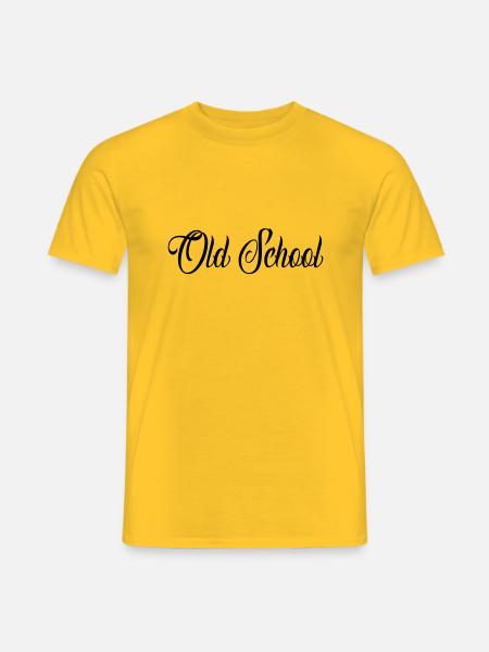 Old School - Men's T-Shirt - yellow