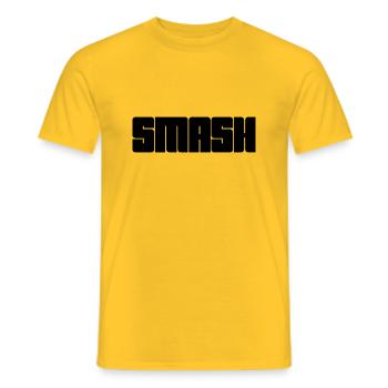 Smash - Men's T-Shirt - yellow - Front - AI Model Male 178 dark (178cm)
