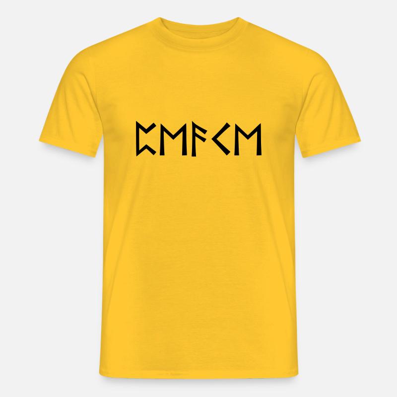 Peace - Runenschrift - Männer T-Shirt - Gelb