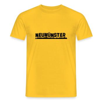 Neumünster - Männer T-Shirt - Gelb - Vorne - AI Model Male 178 dark (178cm)