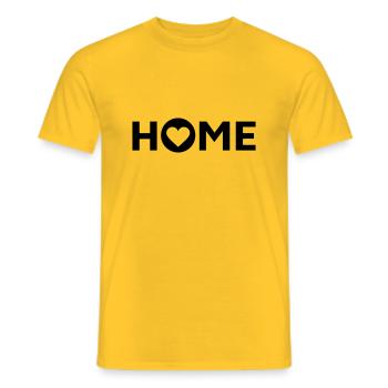 Maison, Maison, Maison - T-shirt homme - jaune - Devant - AI Model Male 178 dark (178cm)