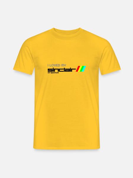 J’ai adoré mon Sinclair ZX Spectrum, Vintage Sinclair - T-shirt homme - jaune