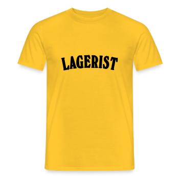 Lagerist - Männer T-Shirt - Gelb - Vorne - AI Model Male 178 dark (178cm)