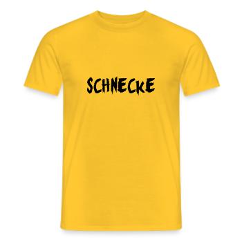Schnecke - Männer T-Shirt - Gelb - Vorne - AI Model Male 178 dark (178cm)