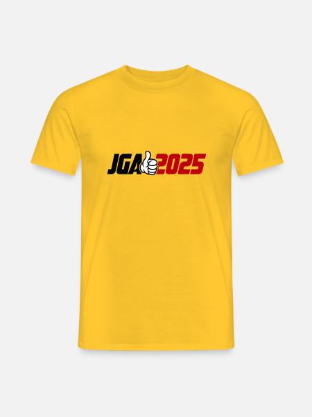 Jga 2025 Junggesellenabschied - Männer T-Shirt - Gelb